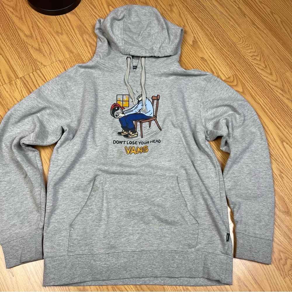 Vans Light Gray Graphic Hoodie